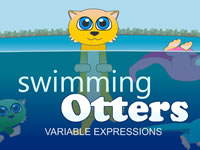 Swimming Otters Variable Expressions