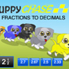 Puppy Chase Fractions to Decimals Thumbnail